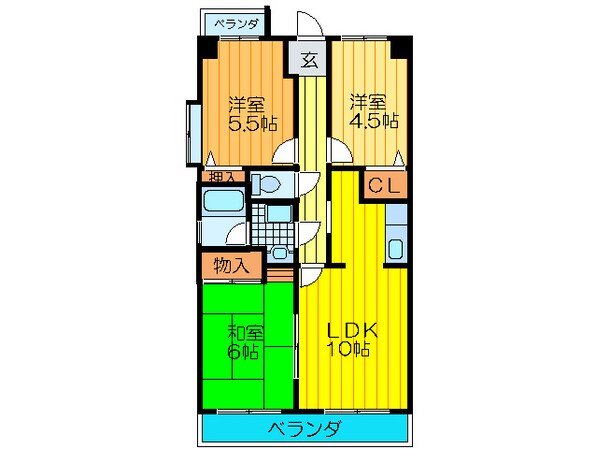 ピュアコ－ト力の物件間取画像